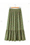Women's Long Loose Hijab Patterned Skirt - Women's Modest Skirt - 7