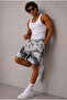 Men's Batik Washed Denim Jean Shorts Ke-1223 - 4