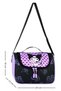 Set of 3 Leather Printed Lilac - Black Kuromi Girls Nursery Kindergarten Bag and Lunch Bag, Pen Holder, Small Wallet as a Gift. - 6