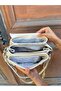 Women's New Season Knitted Detailed Adjustable Strap Luxury Hand and Shoulder Bag Size: 26 X 14 cm - 5