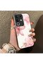 Vivo Y29 Compatible Silicone Edge Hard Back Case Couple Phone Case with Floral Pattern - 3