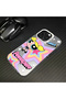 Samsung Galaxy A26 Compatible Silicone Edge Hard Back Case Couple Phone Case with Cartoon Pattern - 7