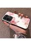 Infinix Note 50 Pro 4g Compatible Silicone Edge Hard Back Case Couple Phone Case with Floral Pattern - 2
