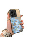 Tecno Spark 20 Pro Compatible Silicone Edge Hard Back Case Couple Phone Case with Floral Pattern