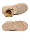 Beige Fur Lined Women's Boots U-15 Z - 5
