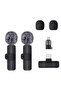 N9 Mini Mic Pro Wireless Microphone for iPhone iPad Android Lavalier Microphone for Video Recording -2 Pack