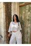 White Cape Tulle Double Set - 7