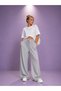 2-Piece Women's High Waist Trackpants with Elastic Waist Black + Gray Color Advantageous Pack Summer - 3