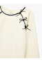Bow Detailed Long Sleeve Crew Neck School Sweatshirt - 3