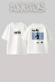 Billie Eilish_154 Design Printed Oversize White T-Shirt