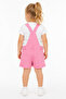 100% Cotton Pink Denim Overalls 9132 - 2
