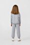 Girl's Printed Gray Long Sleeve Tracksuit Set Us2719-C-V1 - 4