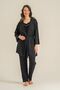 Women's Black Dressing Gown Set Pc9291-S-V1 - 8