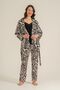 Women's Black Dressing Gown Set Pc9282-S-V1 - 3