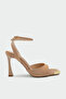 Tolts Accessory Detailed Women's Nude Heeled Shoes