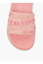Women Logo Embossed Slides - 7