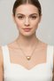 Heart Pendant Yellow Color Chain Necklace for Women Stylish and Modern Design - 7