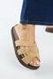 Bartolo Women's Leather Genuine Leather Caged Sand Slippers - 4