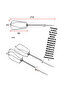 1 set (2 pcs) Blender Whisk for Bosch MFQ3010 MFQ3020 MFQ4020 MFQ4075 MFQ4730 MFQ3532 MFQ4835 MFQ... - 3
