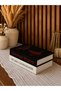 Fabric Decorative Book Box Set of 2 - Hidden Storage Box Black Beige Modern Home Decoration - 4