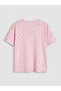Lcw Dream Ecru Cherry Patterned Women's Shorts Pajama Set - 7