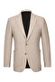 Beige Slim Fit Mono Collar Classic Jacket