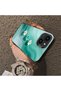 iPhone 13 Compatible Silicone Edge Hard Back Case Couple Phone Case with Floral Pattern - 4