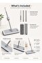 Flat Microfiber Mop 360 Rotating | Wet And Dry Floor Cleaning Mop | Foldable Mop With Microfiber Pad For Home Dorm Kitchen Bathroom - 4