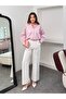 Women's Vertical Striped Shirt Collar Long Sleeve Shirt - 5
