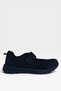 Lightweight Sole Elastic Velcro Ballerina Women's Sports Shoes Black - 5