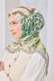 Velora Scarf Illustration Art Green - 5