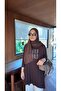 تونيك نسائي من الليكرا القطنية الممشطة بطول 90 سم مع إكسسوارات حجرية كود: JS26PENYETNK