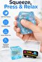 Cube Glitter Squishy Ball Sparkle Jelly Cube Stress Ball Squeezable Sensory Toy Solid Soft Squeeze Toy - 7