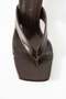 Nübel Brown Flip-Flop Detailed Heeled Slippers - 3