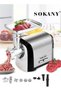 Meat Grinder, Sausage Stuffer, 3200W Electric Meat Mincer with Stainless Steel Blades & 3 Grinding Plates, Sausage Maker & A+B Kibbe Kit for Home Kitchen & Commercial Using, SK-088, Silver - 2