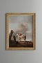 A White Horse - Vintage Patterned Painting - Fine Model