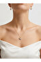 Women's Colorful Zircon Stone Butterfly Gold Necklace and Earring Set - 2