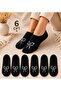 Women's Black 6-Piece Socks, Thin, Premium Quality - 4