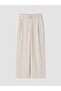 Lcw Modest Beige Modal Blend Women's Pleated Trousers - 5