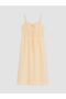 Xside Yellow Plaid Rope Strap Waist-Sitting Dress - 4