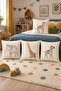 Striped Safari Friends Patterned 4-Piece Kids and Baby Pillowcase Set - 2