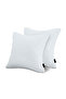 Soft Filled Cushion with Seersucker Elegant Stripe Removeable Zipper Cover Decorative Throw Cushion Pillow for Sofa, Bed & Chairs Home Décor Cushion