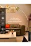 Modern Arc Floor Lamp, Intelligent Remote Control with Adjustable Color Temperature, Brightness - 7