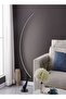 2 Pieces Classic Temperature & Step Less Dimmable Brightness Minimalist Arc Standing Floor Lamp LED Light - 5