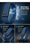 Whoop 5.0 Nylon Band, Adjustable Stretch Sport Band Replacement with Secure Quick-Clip Hardware, Breathable Athletic Wristband for Men and Women - Muted Blue with Black Holder - 3