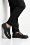 Black Genuine Leather Men's Casual Shoes