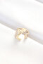 Letter Z Gold Color Adjustable Ring Elk-Bjtieg - 2