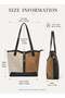 Women's PU Leather Shoulder Bag, Ladies Designer Zipper Closure Handbag Tote Bags Clutch Bag - 6