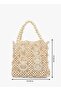 pearl embroided statement bag - 5