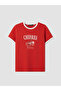 Original Oval Collar Printed Women's T-Shirt - 5